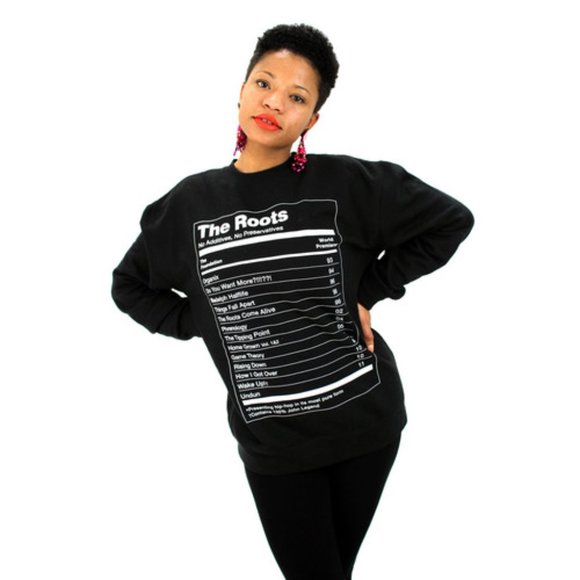 The Roots "No Preservatives" Fleece Pullover Band Sweatshirt M - Picture 7 of 7